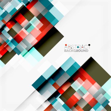 Soyut engeller şablon tasarım arka plan, beyaz, basit geometrik şekiller düz çizgiler ve dikdörtgenler