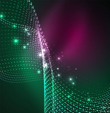 Vektör dalga parçacıklar arka plan