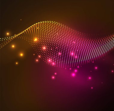 Vektör dalga parçacıklar arka plan