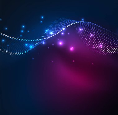 Vektör dalga parçacıklar arka plan