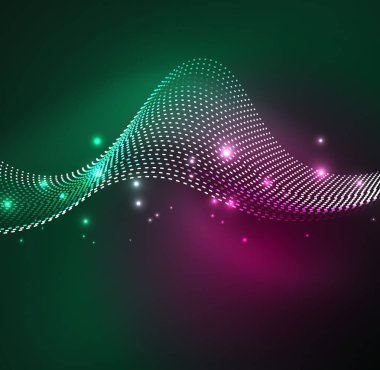 Vektör dalga parçacıklar arka plan