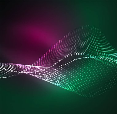 Vektör dalga parçacıklar arka plan