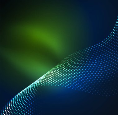 Vektör dalga parçacıklar arka plan