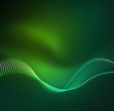 Vektör dalga parçacıklar arka plan