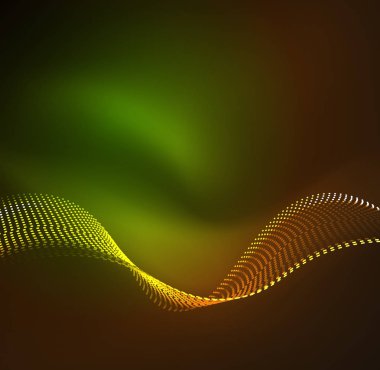 Vektör dalga parçacıklar arka plan