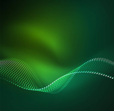 Vektör dalga parçacıklar arka plan