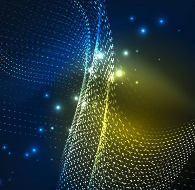 Vektör dalga parçacıklar arka plan