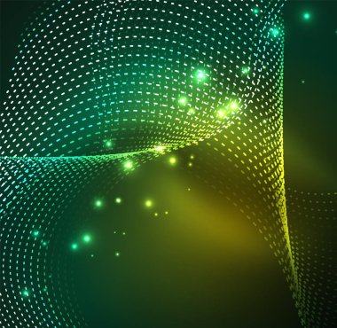 Vektör dalga parçacıklar arka plan