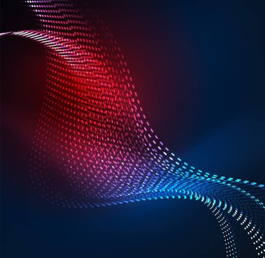 Vektör dalga parçacıklar arka plan