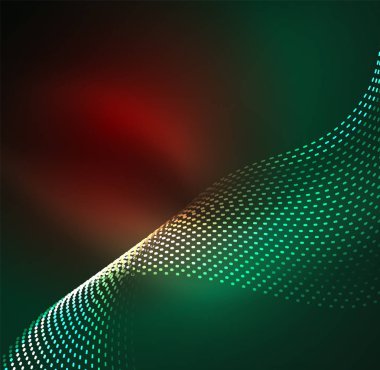 Vektör dalga parçacıklar arka plan