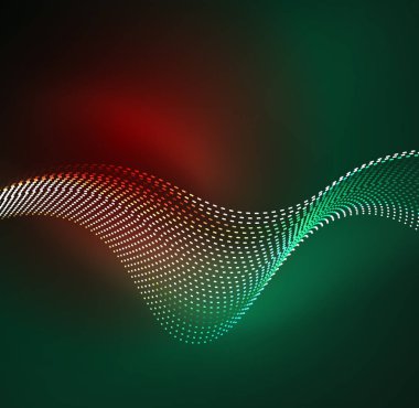 Vektör dalga parçacıklar arka plan