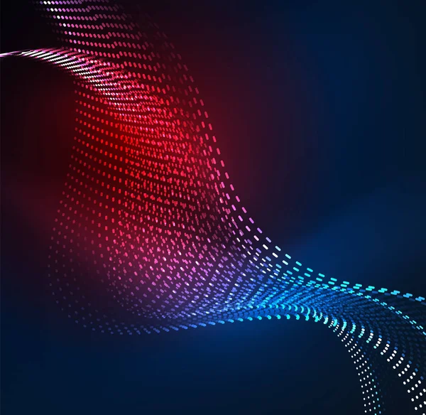 Vektör dalga parçacıklar arka plan