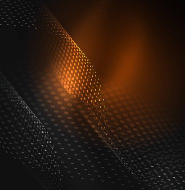 Tasarım şablonu parlayan parçacıkları dalga