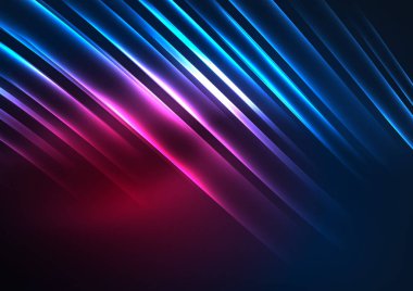 parlayan futuristik çizgiler