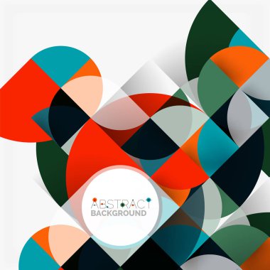 Modern geometrik arka plan daire