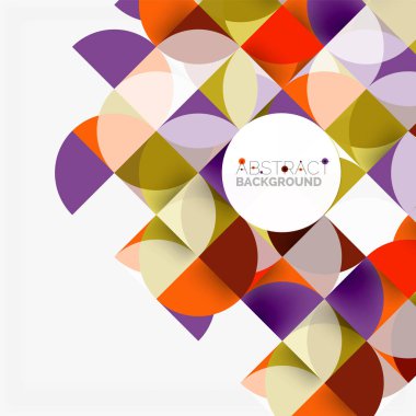 Modern geometrik arka plan daire