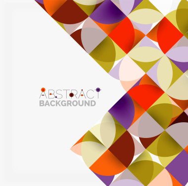 Modern geometrik arka plan daire