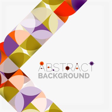 Modern geometrik arka plan daire