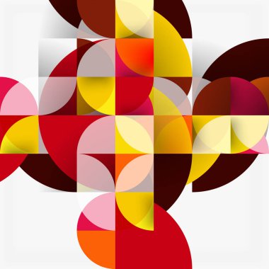 Modern geometrik arka plan daire