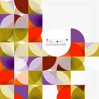 Modern geometrik arka plan daire