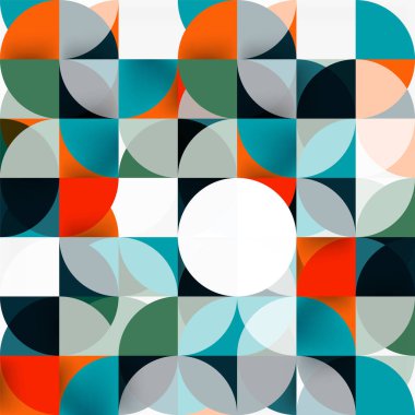 Modern geometrik arka plan daire