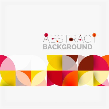 Modern geometrik arka plan daire