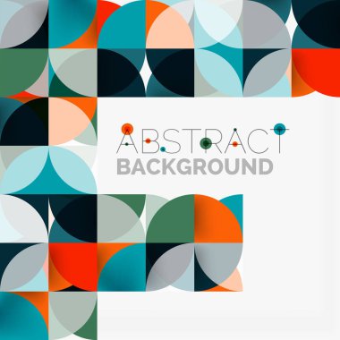 Modern geometrik arka plan daire