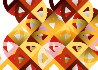 Kağıt daire kesim, mozaik mix geometrik desen tasarım