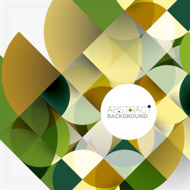 Kağıt daire kesim, mozaik mix geometrik desen tasarım