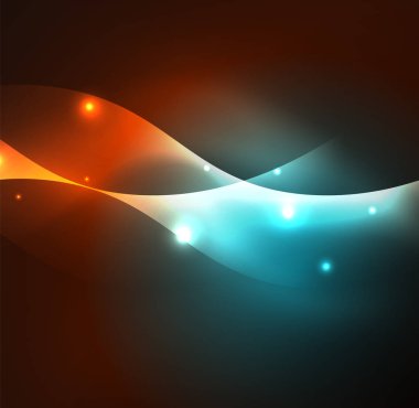 Neon ışıklı dalgalar