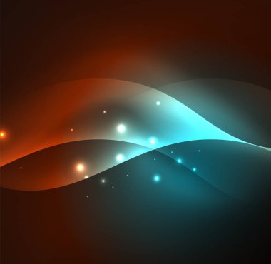 Neon ışıklı dalgalar