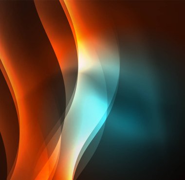 Neon ışıklı dalgalar