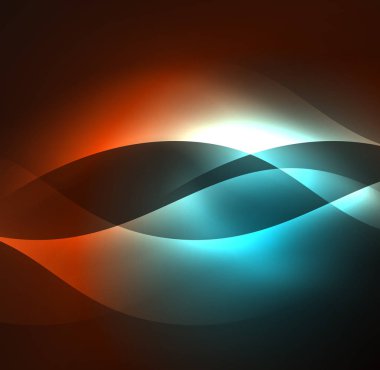 Neon ışıklı dalgalar