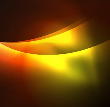 Neon ışıklı dalgalar