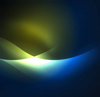 Neon ışıklı dalgalar