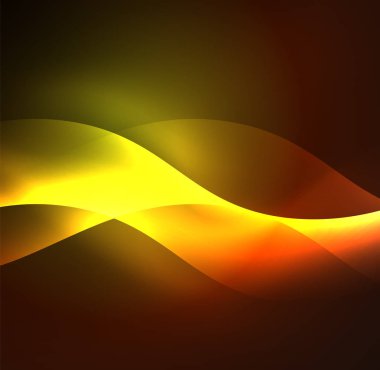 Neon ışıklı dalgalar