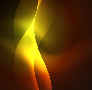 Neon ışıklı dalgalar