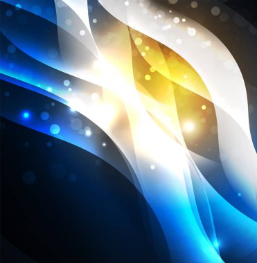 Neon ışıklı dalgalar