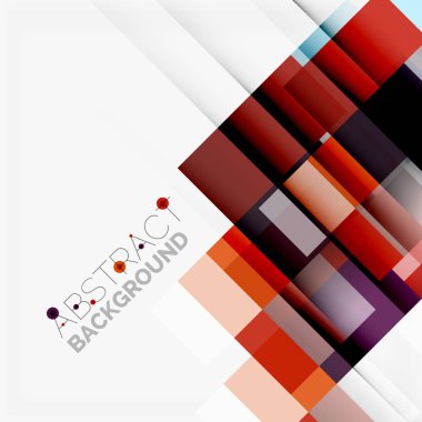 Soyut engeller şablon tasarım arka plan, beyaz, basit geometrik şekiller düz çizgiler ve dikdörtgenler