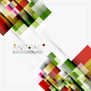 Soyut engeller şablon tasarım arka plan, beyaz, basit geometrik şekiller düz çizgiler ve dikdörtgenler