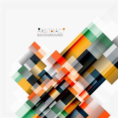 Soyut engeller şablon tasarım arka plan, beyaz, basit geometrik şekiller düz çizgiler ve dikdörtgenler