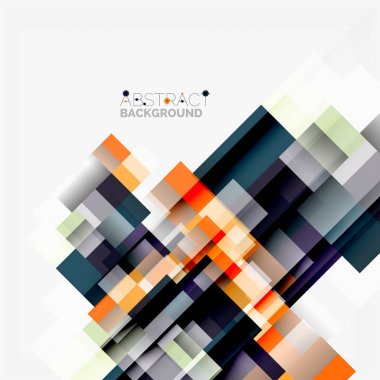 Soyut engeller şablon tasarım arka plan, beyaz, basit geometrik şekiller düz çizgiler ve dikdörtgenler