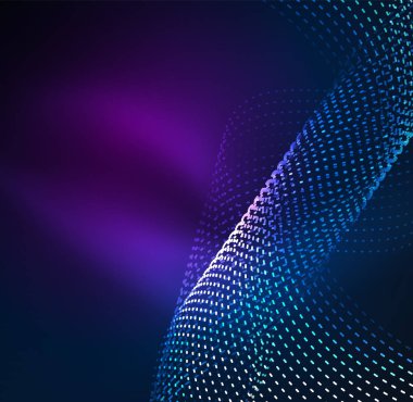 Vektör dalga parçacıklar arka plan