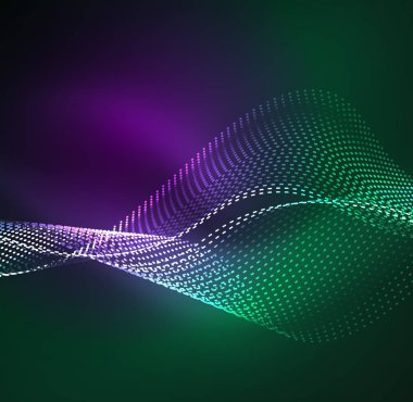 Vektör dalga parçacıklar arka plan