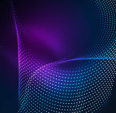 Vektör dalga parçacıklar arka plan