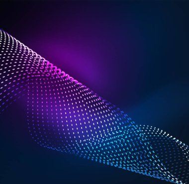 Vektör dalga parçacıklar arka plan