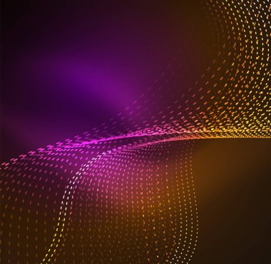 Vektör dalga parçacıklar arka plan