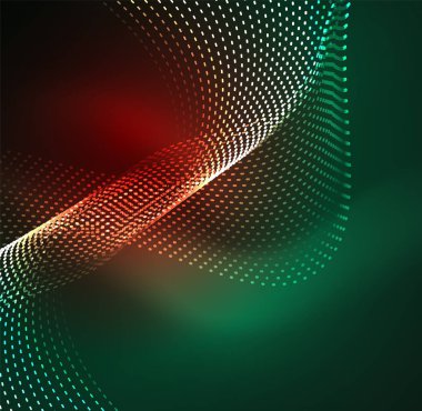 Vektör dalga parçacıklar arka plan