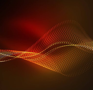 Vektör dalga parçacıklar arka plan