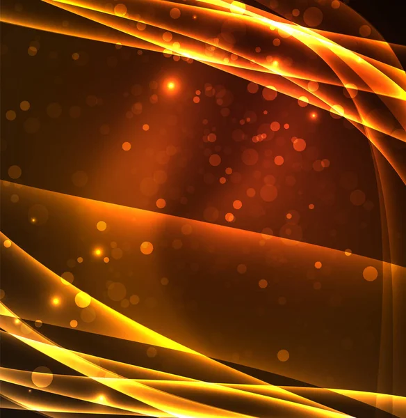 Enerji hatları, karanlıkta parlayan dalgalar vektör arka plan